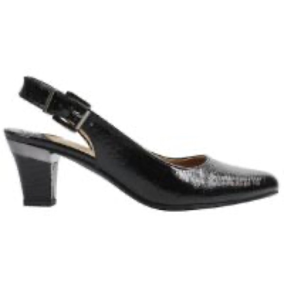 J. Reneé MALREE Black Slingbacks - Size 11 M LNC - Picture 3 of 8